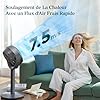 LEVOIT Ventilateur sur pied intelligent silencieux 20 dB, moteur DC, faible consommation avec Wi-Fi, 4 modes et 12 vitesses de ventilation, portée d’air de 30 m, minuterie 12 h, oscillation 90° + 120°